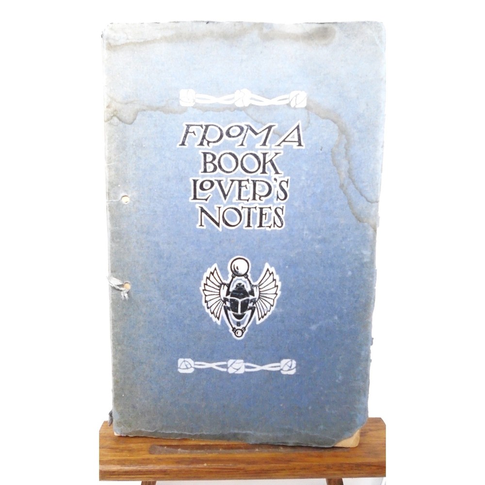 Antique 1910 Soft Pamphlet Style Book "From A Book Lover's Notes" Poems